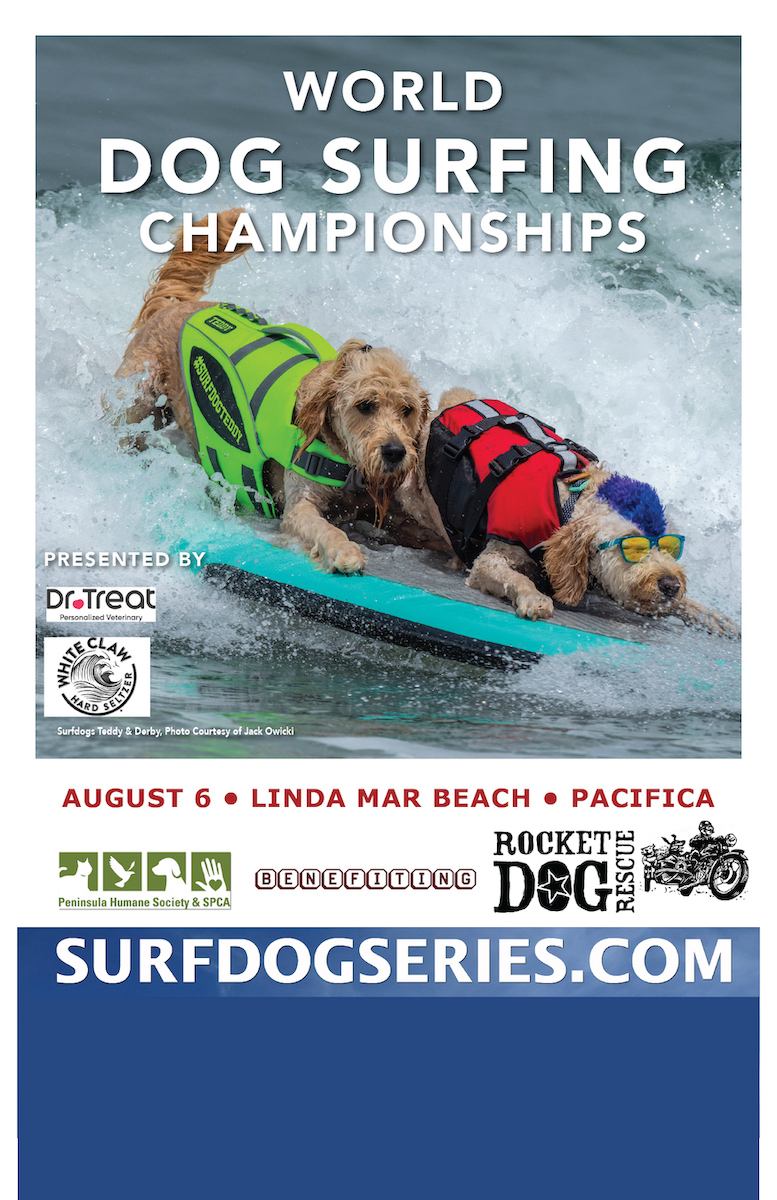 Official World Dog Surfing Championships Poster designs revealed